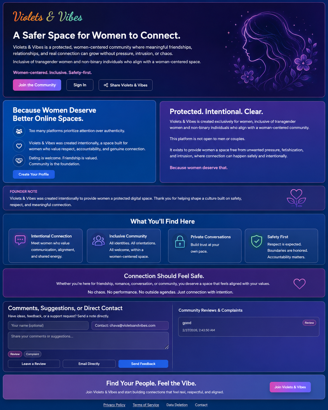 Homepage / Brand Positioning