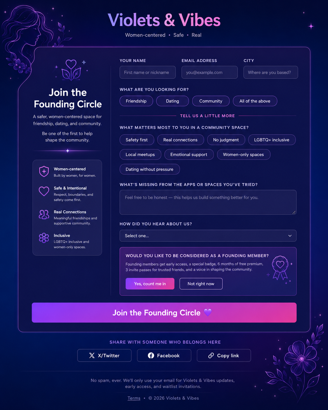 Signup / Early Access Flow